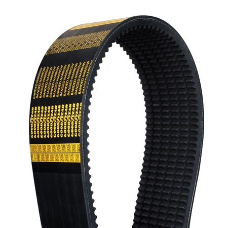 Goodyear Narrow Cogged Banded V-Belt, 3VX Profile, 3 Ribs, 63" Effective Length 3/3VX630